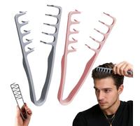 Nowavibe Magic Comb, Nowavibe Comb, Texturising Comb, Roots Volume Tool, Instant Volume & Texture, No Breakage or Pulling, For All Hair Types and All Bangs Hairdressing (A Set)