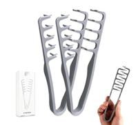 Nowavibe Magic Comb, Nowavibe Texture Comb, Voluminous Wide-Toothed Hair Combs, Apparatus Maximum Lift Roots Volume Tool, Travel Folding Design, ABS Plastic with Textured Grip Tool(Gray,2Pcs)