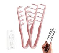 Nowavibe Magic Comb, Nowavibe Texture Comb, Voluminous Wide-Toothed Hair Combs, Apparatus Maximum Lift Roots Volume Tool, Travel Folding Design, ABS Plastic with Textured Grip Tool(Pink,2Pcs)