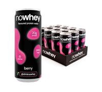 Nowhey Protein Water 12x330ml - 20g Protein, 81 Calories, Zero Sugar - Berry Flavour Clear Protein - Ready to Drink Alternative to Protein Powder & Whey Shakes