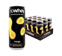 Nowhey Protein Water 12x330ml - 20g Protein, 83 Calories, Zero Sugar - Mango Flavour Clear Protein - Ready to Drink Alternative to Protein Powder & Whey Shakes
