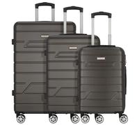 Nowi Bergamo 4 wheels Suitcase set 3-piece gray