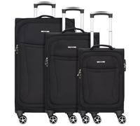 Nowi Edinburgh 4 wheels Suitcase set 3-piece black