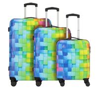 Nowi Santa Cruz 4 wheels Suitcase set 3-piece multicolored