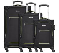 Nowi Sevilla 4 wheels Suitcase set 3-piece black