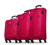 Nowi Sevilla 4 wheels Suitcase set 3-piece pink