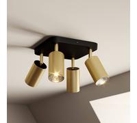 Nowodvorski Lighting Ceiling lamp Eye Spot 4-bulb, black/brass
