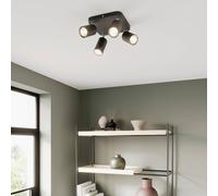 Nowodvorski Lighting Ceiling lamp Eye Spot 4-bulb square, black
