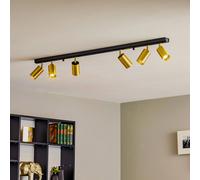 Nowodvorski Lighting Ceiling spotlight Eye Spot 6-bulb, black/brass