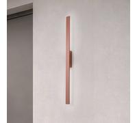 Nowodvorski Lighting Demi M LED wall light, brick red, aluminium, height 100 cm, IP54