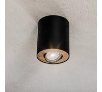 Nowodvorski Lighting Downlight set, adjustable, black, interior gold