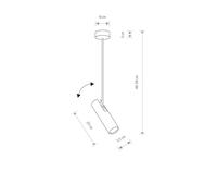 Nowodvorski Lighting Eye Super ceiling spotlight, height 58 cm, white