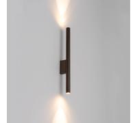 Nowodvorski Lighting Laser wall light, brown, metal, 40 cm high, G9