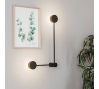 Nowodvorski Lighting Orbit II wall light 20/40, black, 2-bulb