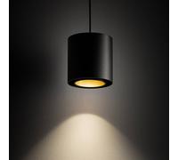 Nowodvorski Lighting Point Duo pendant light, black/gold, steel, Ø 13 cm, GU10