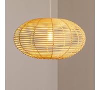 Nowodvorski Lighting RATTAN pendant light, Ø 60 cm, natural brown, rattan, E27