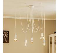 Nowodvorski Lighting Spider pendant light in white, 5-bulb