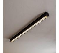 Nowodvorski Lighting Straight ceiling lamp, black, 122 cm