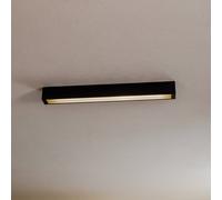 Straight LED ceiling light black 60 7597 lighting