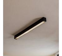 Straight LED ceiling light black 90 7598 lighting