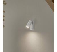 Nowodvorski Lighting Wall spotlight FOURTY, light grey, height 17 cm, metal, GU10