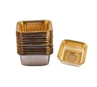NOWON 100pcs 50/63-80/100g Square Moon Cake Tray Mooncake Package Box Container Holder