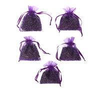 NOWON 5Pcs Real Lavender Organic Dried Flowers Sachets Buds Bag Fragrance Air Fresher Car Home Decor