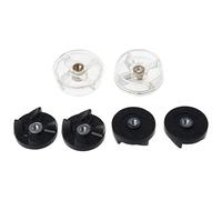 NOWON 6pcs Replacement 2 Plastic Gear Base 4 Rubber Gear For Magic Bullet Spare Parts
