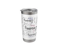 Nowruz Word Celebration Spring of Renewal 2 Stainless Steel Insulated Tumbler