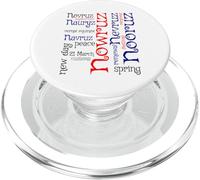 Nowruz Word Celebration Spring of Renewal 4 PopSockets PopGrip for MagSafe