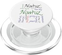 Nowruz Word Celebration Spring of Renewal 8 PopSockets PopGrip for MagSafe