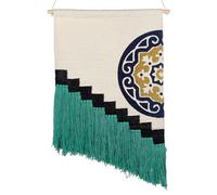 Beliani Fabric Wall Hanging Nowshera Cotton 110 Cm Multicolour