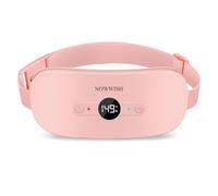 NOWWISH Heating Pad for Period Cramps Pain Relief, Portable Electric Cordless Menstrual Heating Pad Rechargeable with 6 Heat Levels and 6 Massage Modes, College Dorm Essentials for Girls, Pink