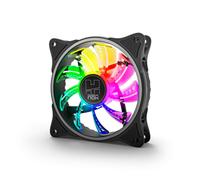 NOX Hummer A-FAN NXHUMMERAFAN 120mm PC Fan, ARGB Rainbow LED, Extremely Quiet wi