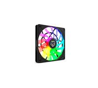 Nox Hummer Slim Fan NXHUMMERSLIMFAN 120 mm PWM Fan, ARGB, 13 Clear Blades, Super Slim, Quiet Design, Hydraulic Bearings, Rubber Corners