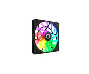 Nox Hummer Slim Fan NXHUMMERSLIMFAN 120 mm PWM Fan, ARGB, 13 Clear Blades, Super Slim, Quiet Design, Hydraulic Bearings, Rubber Corners