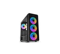 NOX Hummer TGM Midi-Tower Black Computer Case (Midi-Tower, PC, SPCC, Black, ATX, Micro-ATX, Mini-ITX, Game)