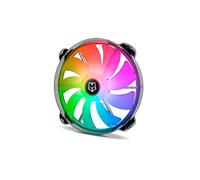 Nox Hummer X200 -NXHUMMERX200FAN Fan for PC Box 200mm, ARGB, 9 Translucent Blades, Super Slim Silent Design, Hydraulic Bearings, Rubber Support Corners