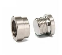 Nox Sensor Lambda M18*1.5 Stainless Steel Bung And Nut Kit For Exhaust Oxygen Sensor Welding Install, Lambda And Plug