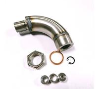 Nox Sensor Lambda O2 Oxygen Sensor Extension J Style Bend Universal Hydrogen Spacer M18*1.5 Connector Restrictor Adjustable Gas Flow Inserts