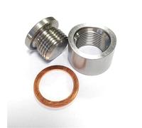 NOx Sensors O2 Sensor Bung Stainless Steel Oxygen Mounting Bungs And Plugs Adapter M18 * 1.5 Thread Notched Style Exhaust Weld In With