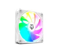 NOX XTREME PRODUCTS Hummer Easy Link White - 120 mm Fan, LED ARGB, Ultra-Quiet PMW, 9 Fan Blades, No Cable, 4 Rubber Vibration Pads, Speed up to 1500 RPM, Colour: White