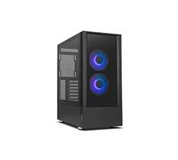 NOX XTREME PRODUCTS HUMMER NEMESIS - Mid-Tower Micro ATX;ATX, tempered glass front and side, ARGB LED infinite fans, up to 8 fans, large graphics, USB 3.0, black