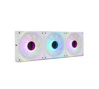 NOX XTREME PRODUCTS HUMMER PRO LINK - Kit of 3 Magnetic 120mm ARGB Fans with PWM, Wireless Connection, Infinite Mirror Lighting, Quiet and High Cooling for PC Gaming, White