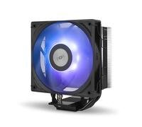 NOX XTREME PRODUCTS HUMMER R-400 ARGB Black - Air-cooled CPU heat plate, 120mm PWM fan, ARGB lighting, TDP 235W, 4 heatpipes, Intel/AMD compatible, Silent and efficient, Black