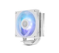 NOX XTREME PRODUCTS HUMMER R-400 ARGB White - Air-cooled CPU heat plate, 120mm PWM fan, ARGB lighting, TDP 235W, 4 heatpipes, Intel/AMD compatible, Silent and efficient, White