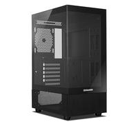 NOX XTREME PRODUCTS Hummer Vision Black - Semitower ATX, M-ATX, Tempered Glass Side and Front Panel, Space for 5 Fans, Compatible with Graphics Cards up to 300 mm, USB 3.0, Black