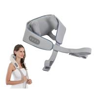Noxa Massager, Noxa Neck and Shoulder Massager, Neck M Assager for Pain Relief Deep Tissue, Adjustable Heat and Massage Speed, Rechargeable Portable Massager with Heat (Gray)