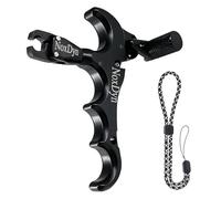 NoxDyn Archery Compound Arch Release 360 Degree Rotating Thumb Release for Hunting Shooting Accessories (Black)