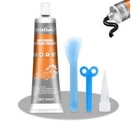 NoxGule 100ml Black Sealant Waterproof, Windscreen Sealant, High Temperature Silicone sealant, Resistant to Extreme Temperatures, With Applicator, Multi Purpose Adhesive for Cars Windows Roofs Gasket